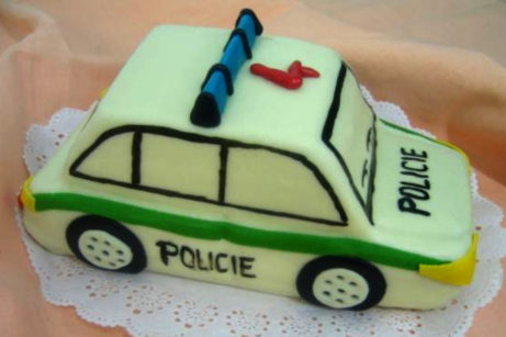 Dětský dort Policie