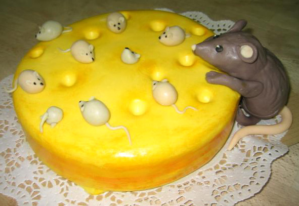 Dětský dort Myši