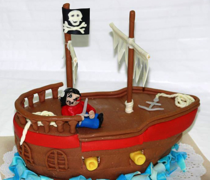 Dětský dort Piráti