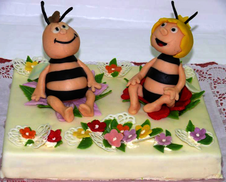 Dětský dort Mája a Vilík