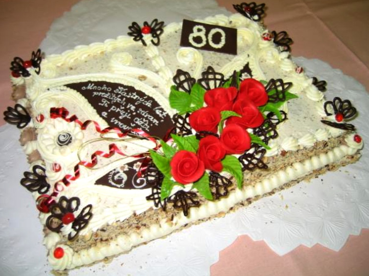Klasický dort Osmdesát