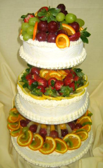 Ovocný dort Třípatrový směs